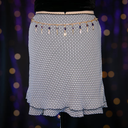 blacklettered skirt