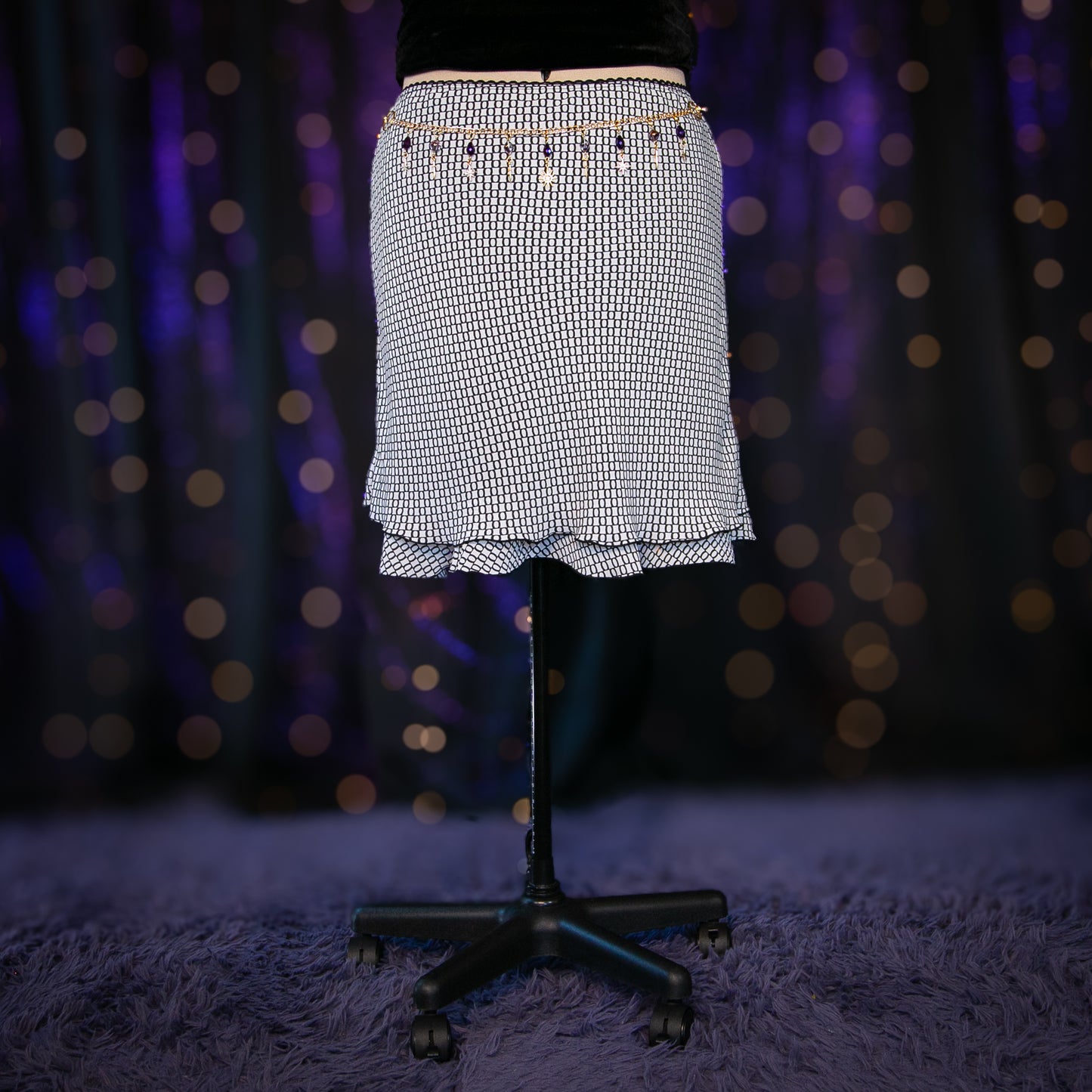 blacklettered skirt