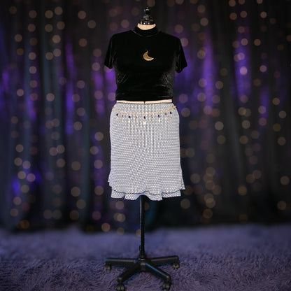 blacklettered skirt