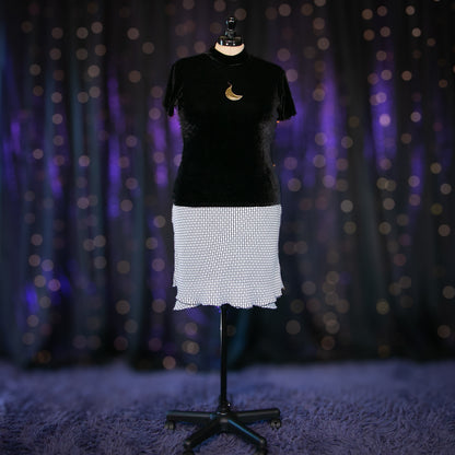 blacklettered skirt
