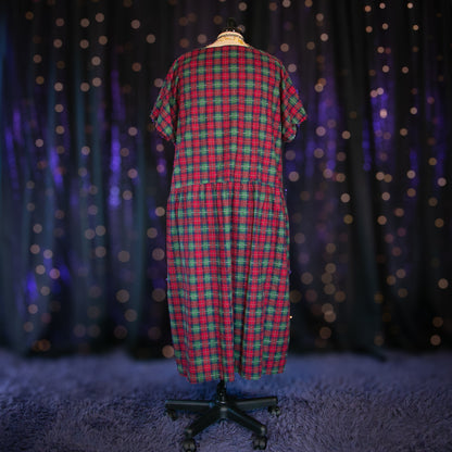 plaid apple dress