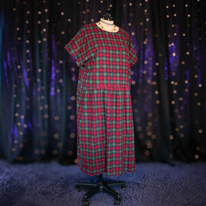 plaid apple dress