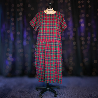 plaid apple dress
