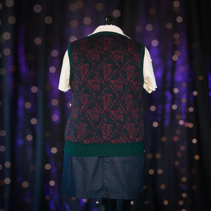 library lore sweater vest