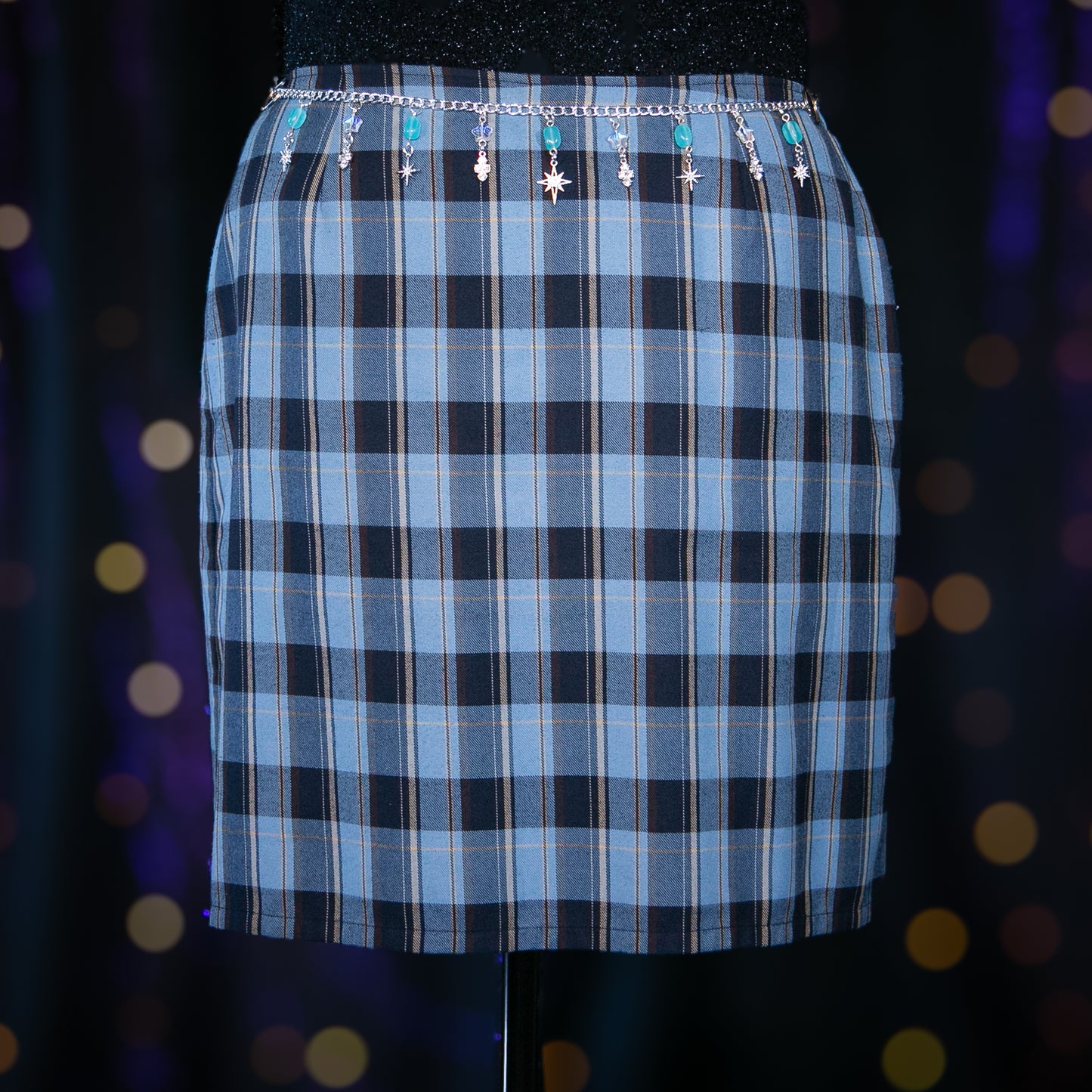 plaid influence skirt