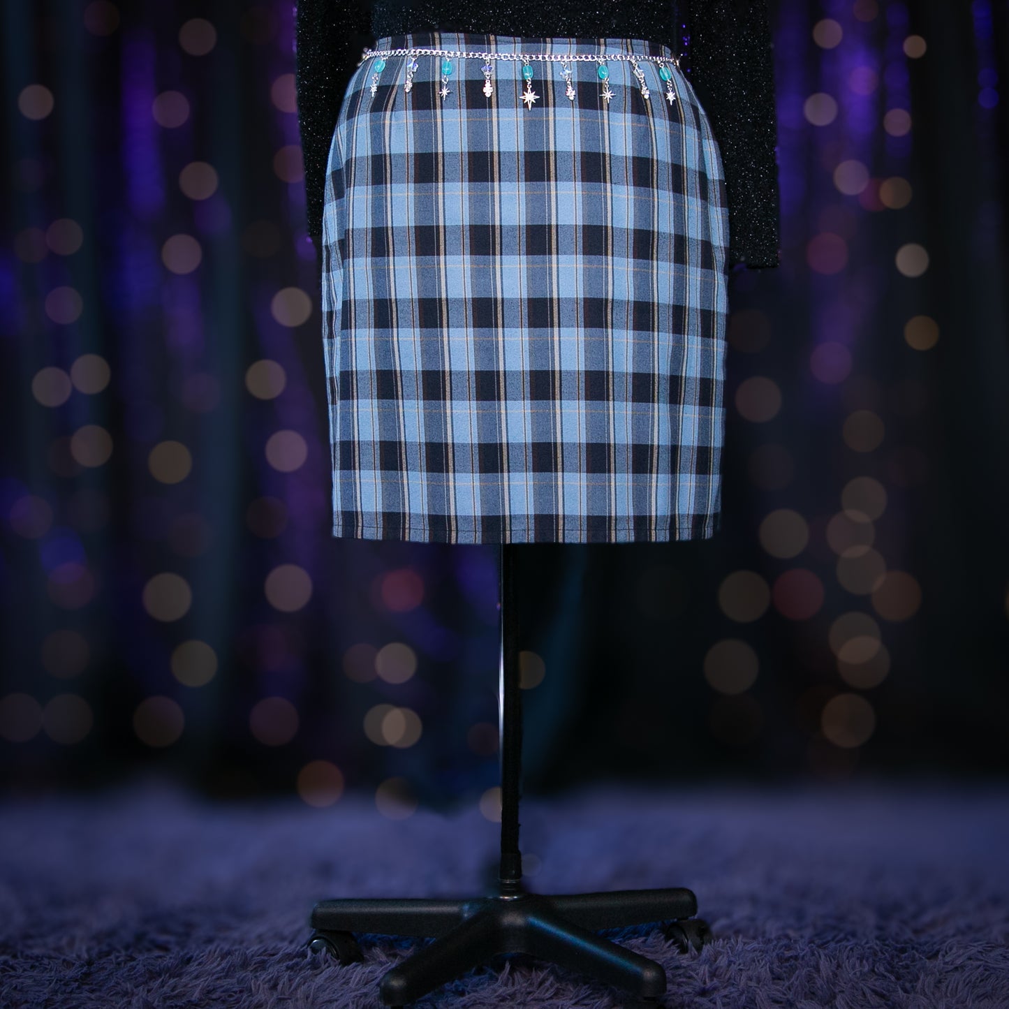 plaid influence skirt