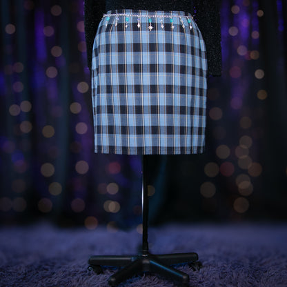 plaid influence skirt