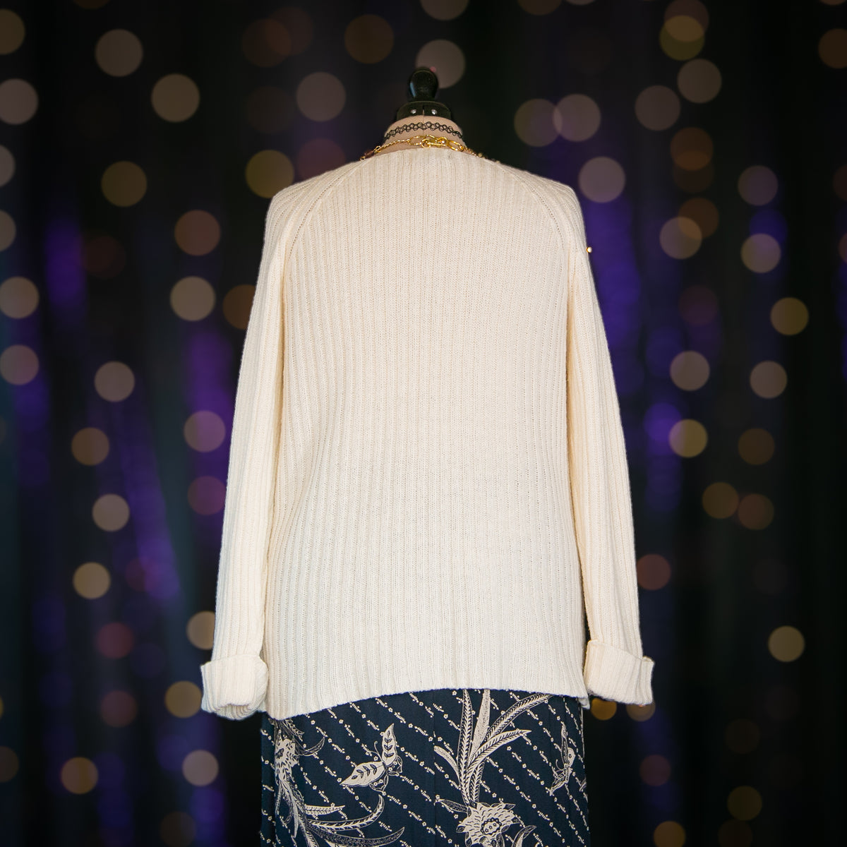 candle wax pullover sweater