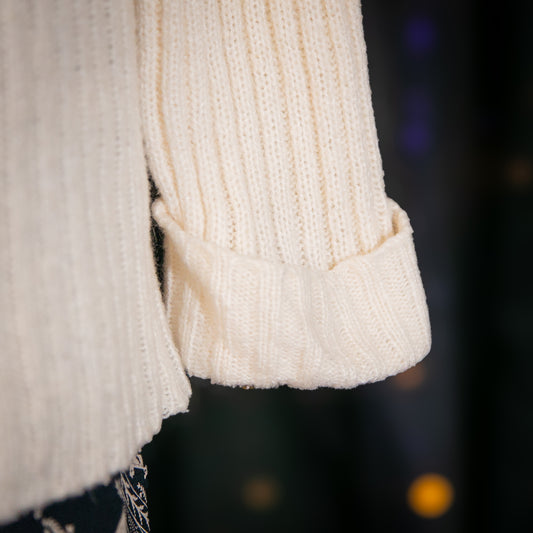 candle wax pullover sweater
