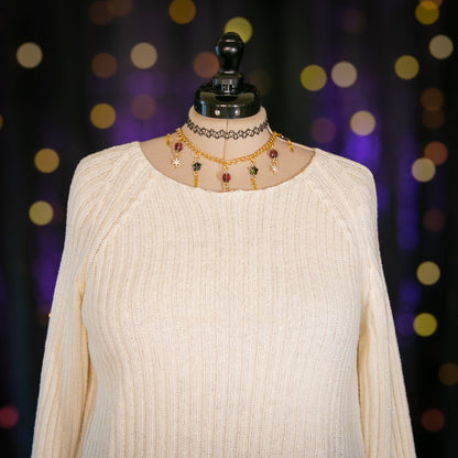 candle wax pullover sweater