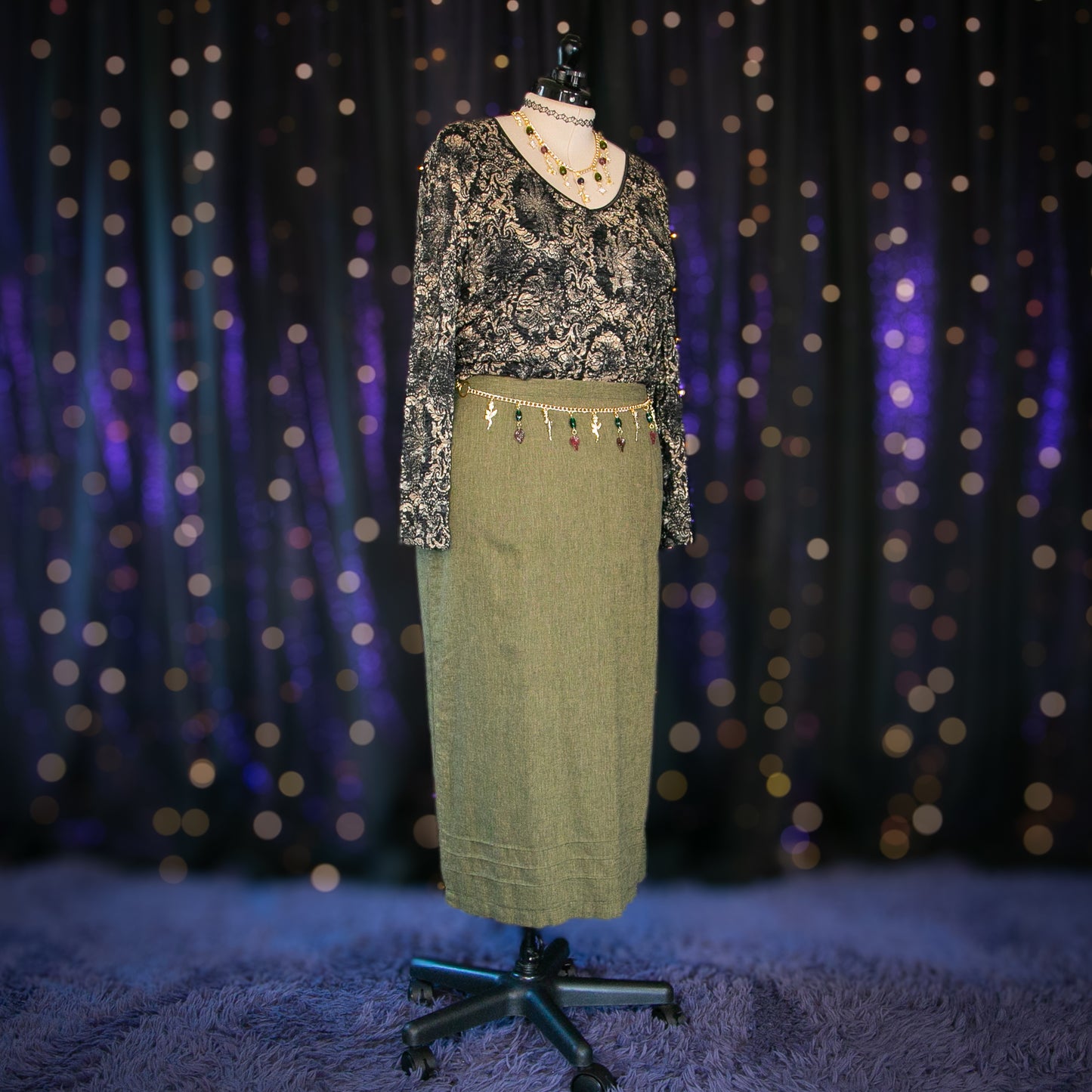 garden rosemary skirt