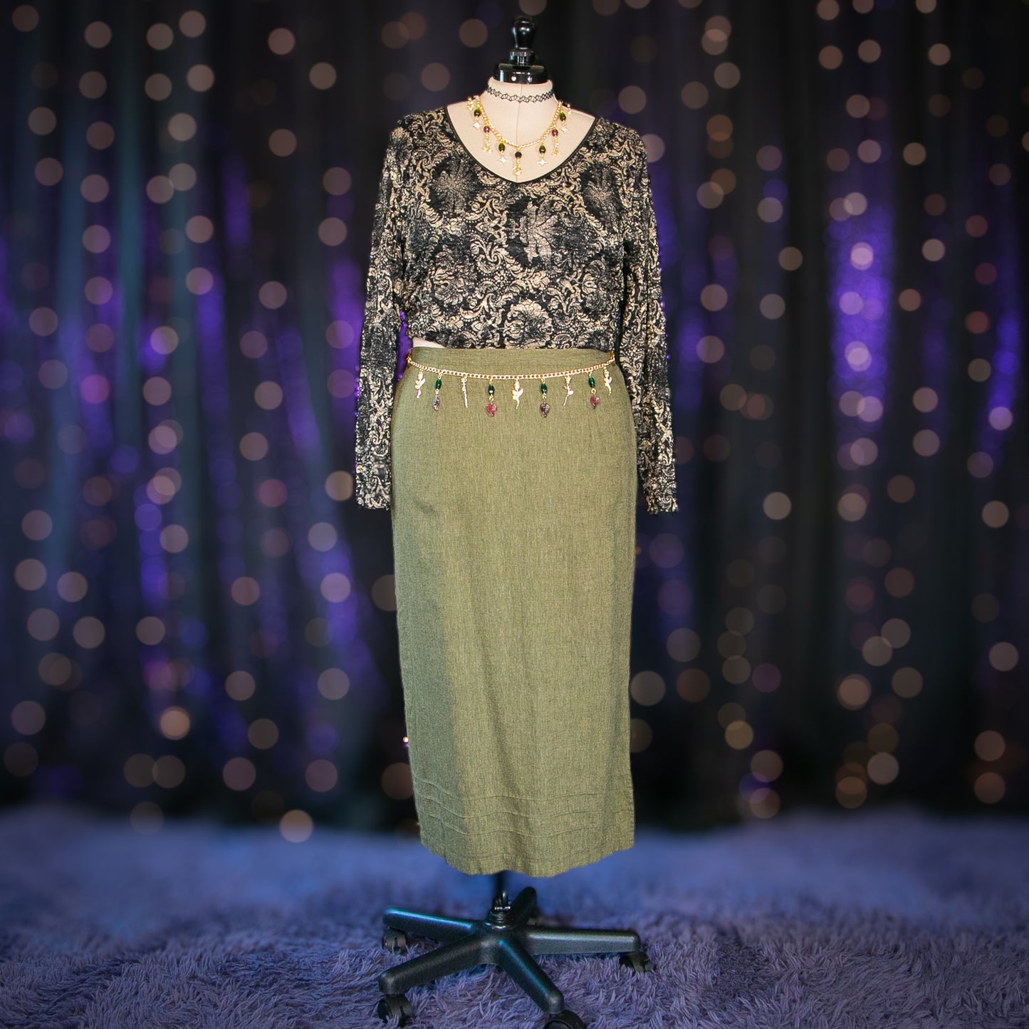 garden rosemary skirt