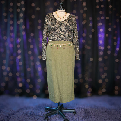 garden rosemary skirt