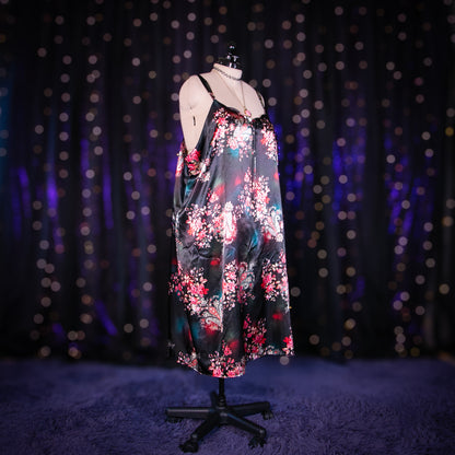 midnight paisley dress