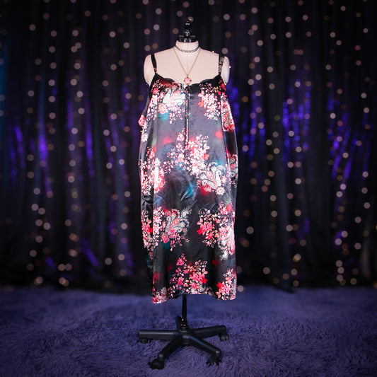 midnight paisley dress