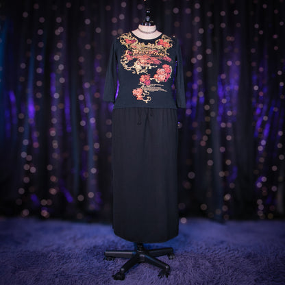 black quartz skirt