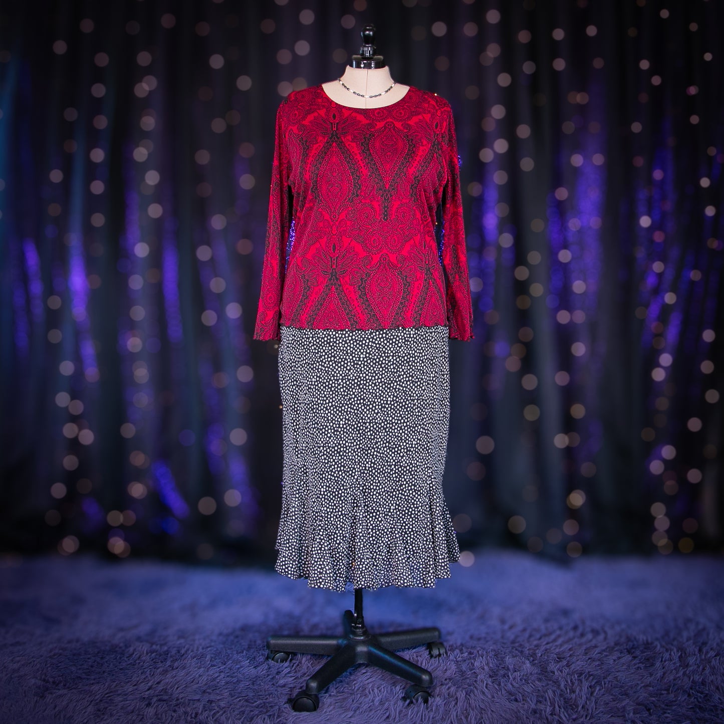 garnet paisley top