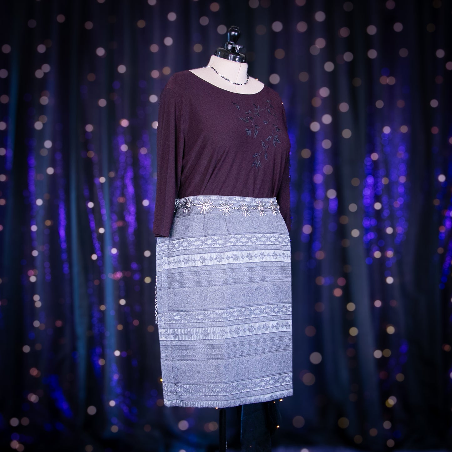 pewter locket skirt