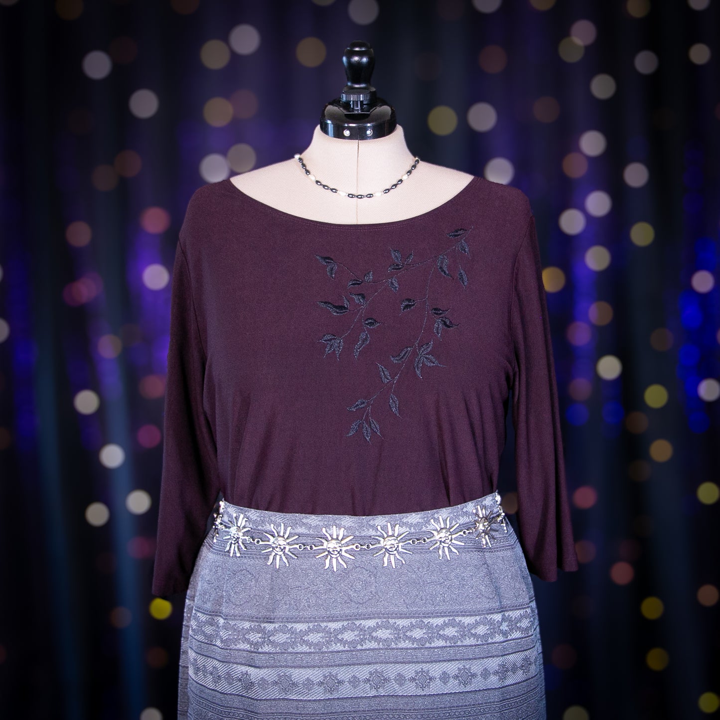 pewter locket skirt