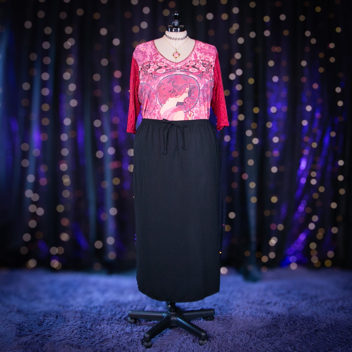 black quartz skirt
