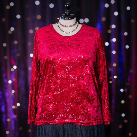 scarlet seance top