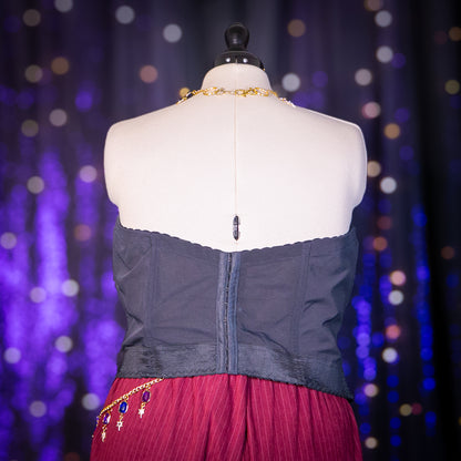 onyx lace bustier top