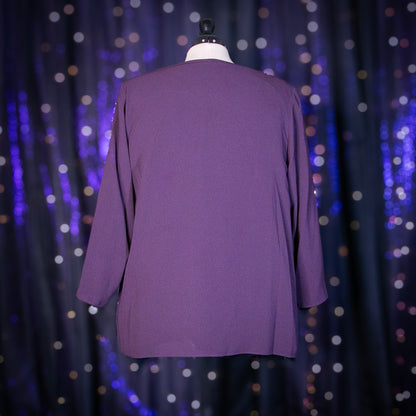 aubergine amaranth duster