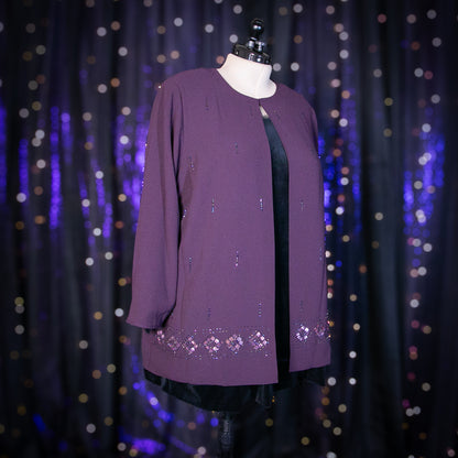 aubergine amaranth duster