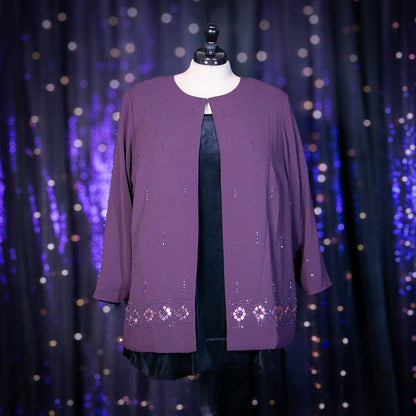 aubergine amaranth duster