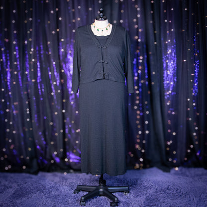 spellbook dress + cardigan co ord set