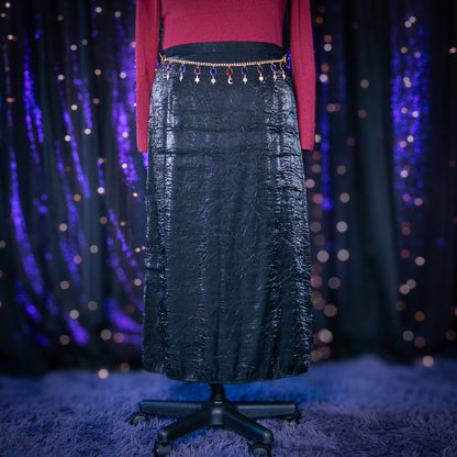 silver hematite skirt