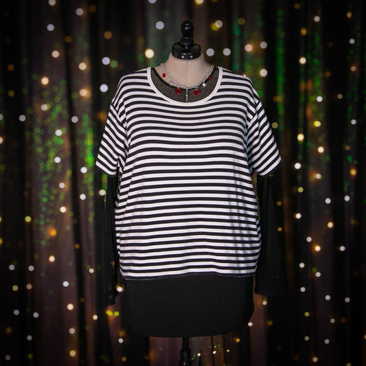 white stripes top