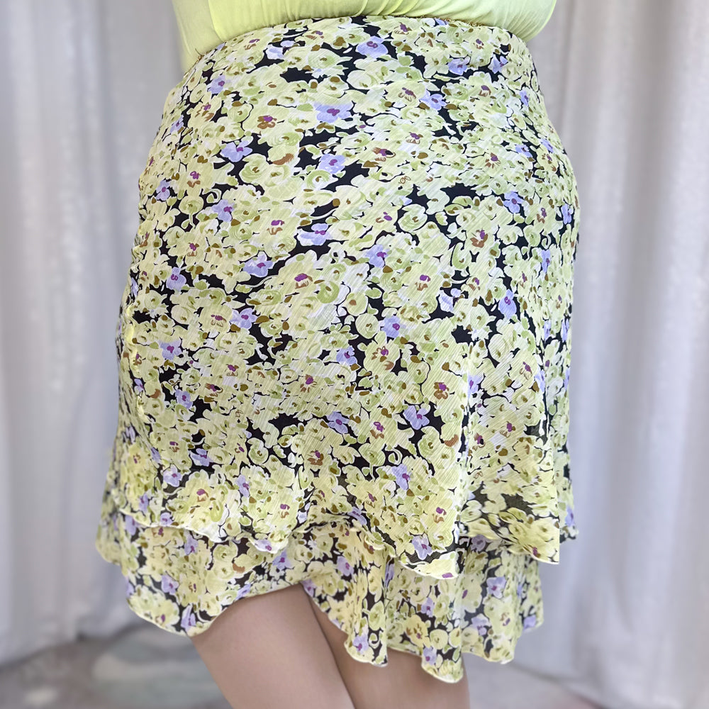 chartreuse blooms skirt