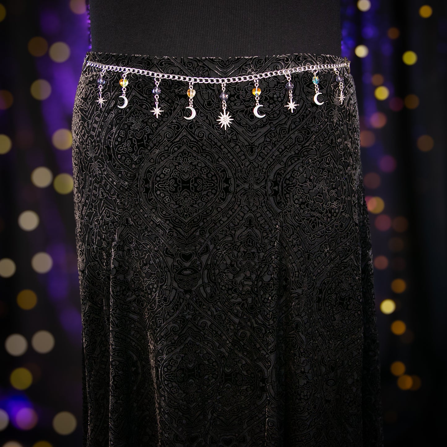 pewter paisley skirt