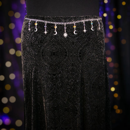 pewter paisley skirt