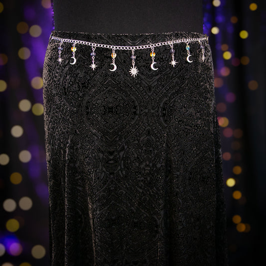 pewter paisley skirt