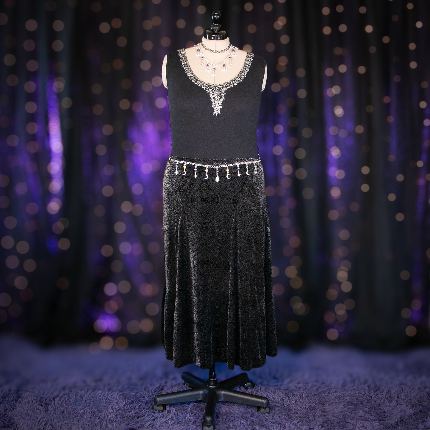 pewter paisley skirt