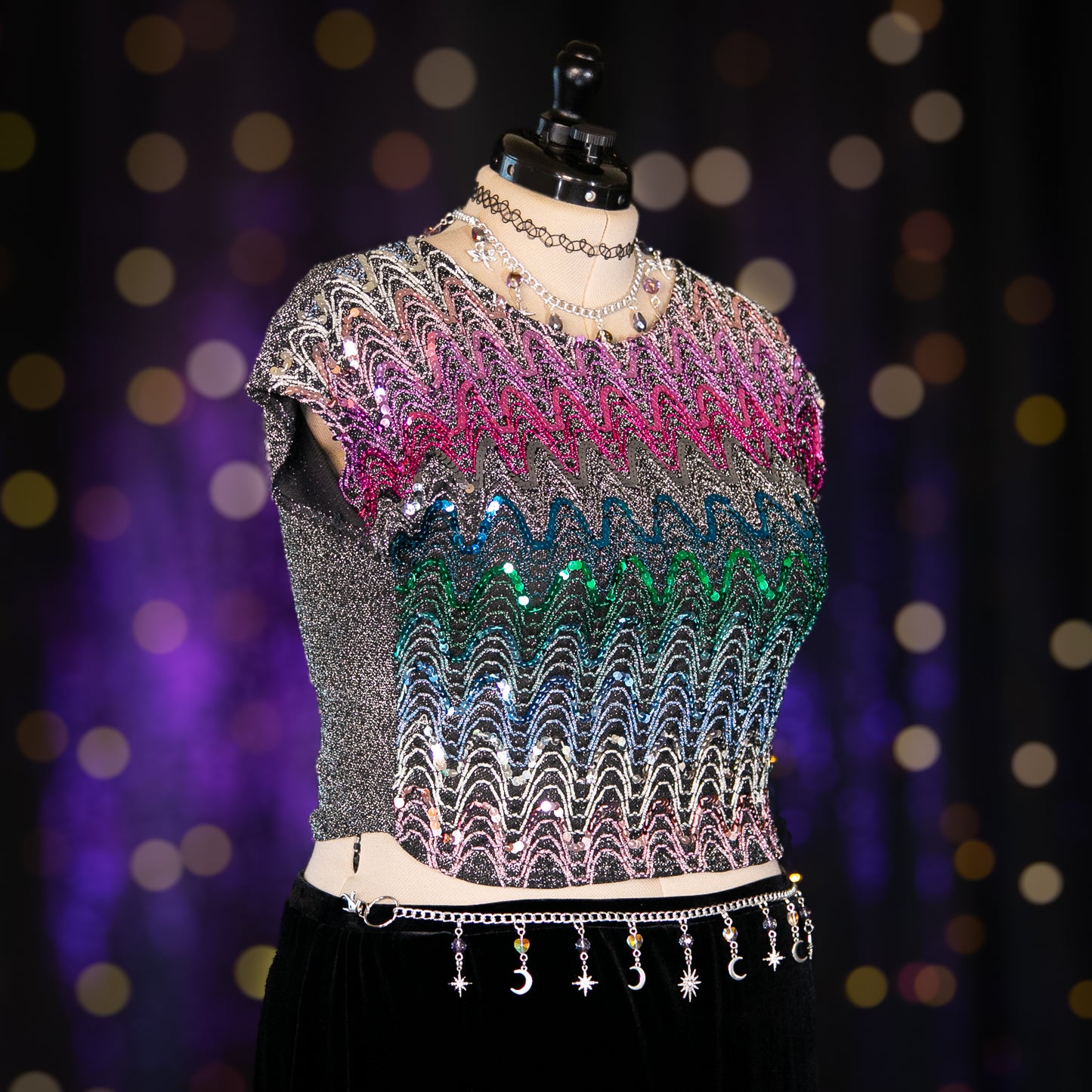 rainbow ritual top