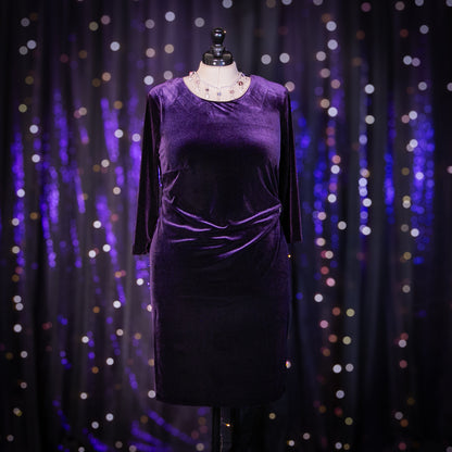 aubergine agatha dress