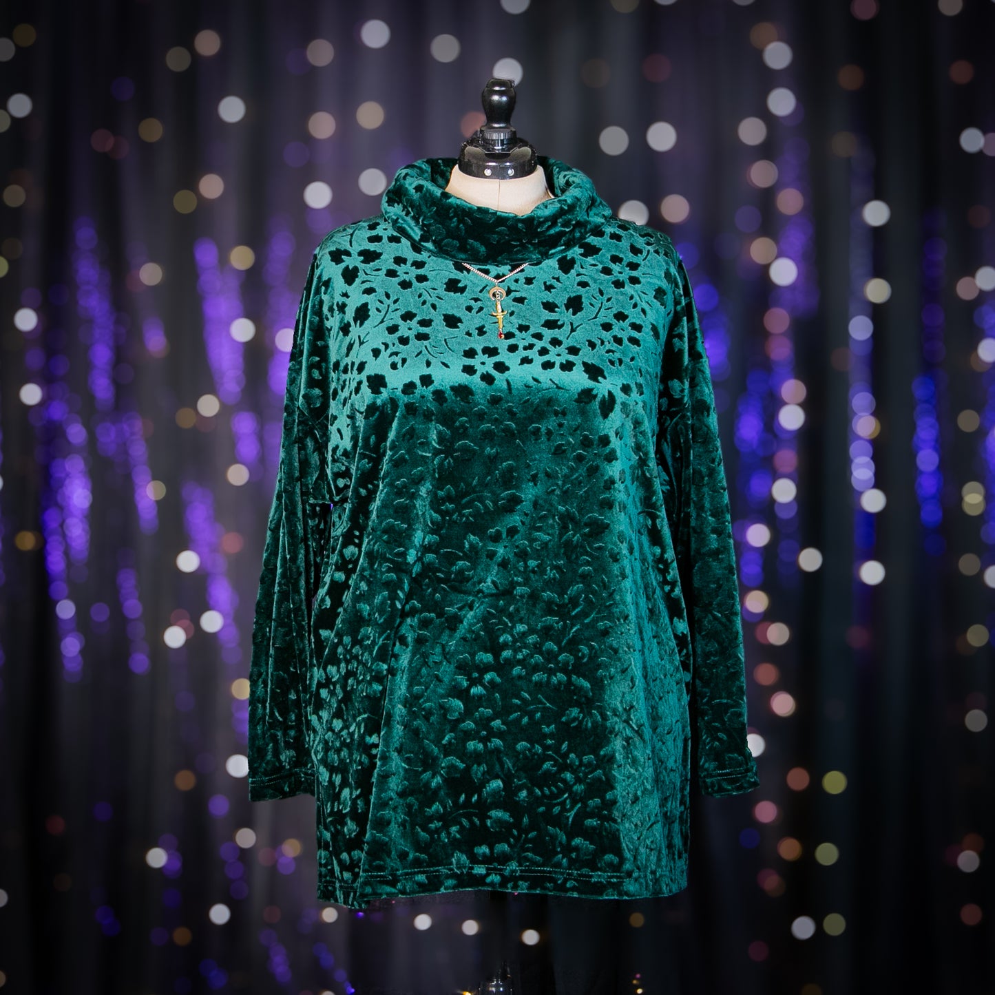 nocturnal garden tunic top