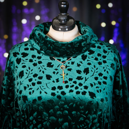nocturnal garden tunic top