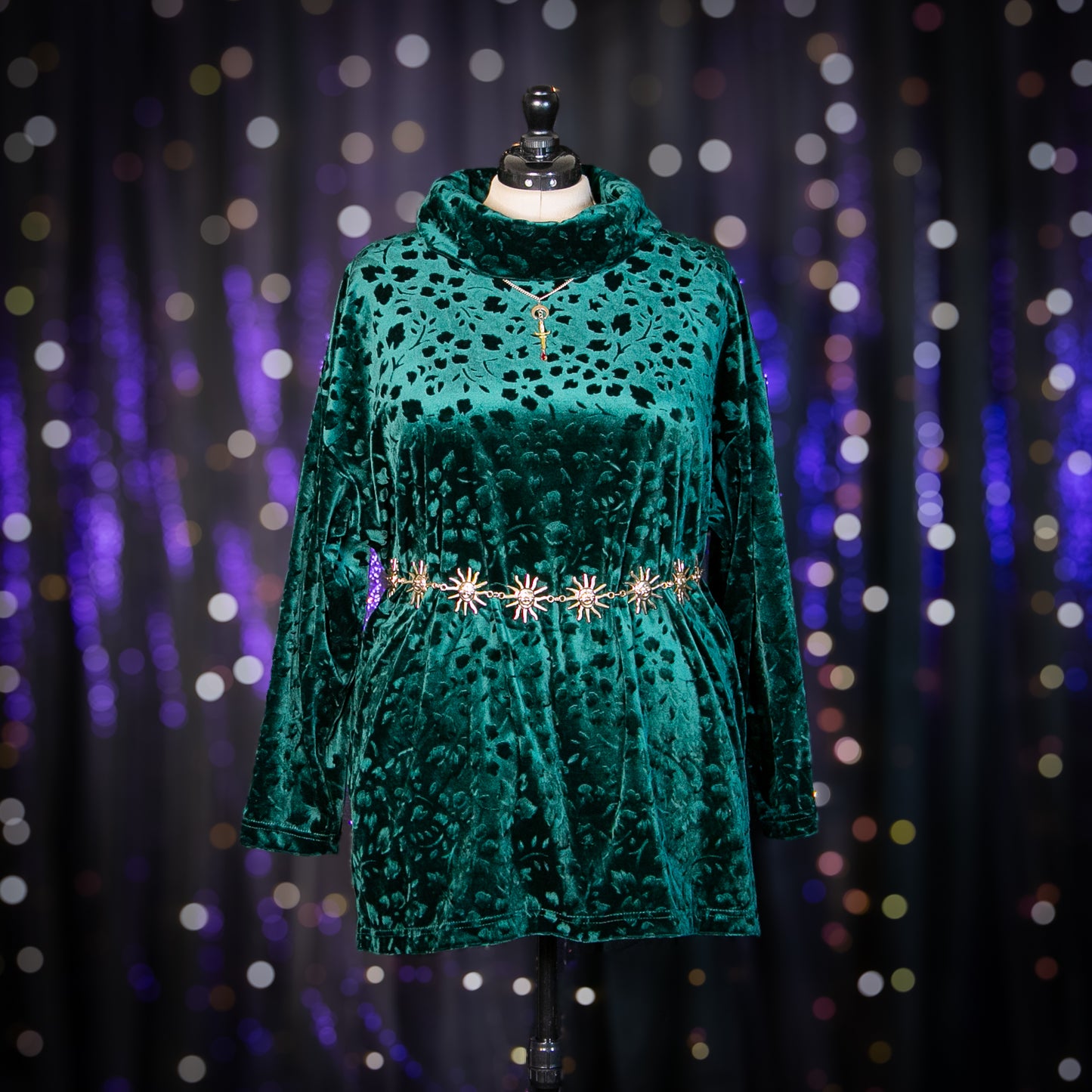 nocturnal garden tunic top