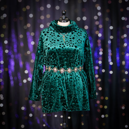 nocturnal garden tunic top