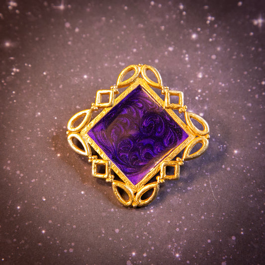 purple portal brooch