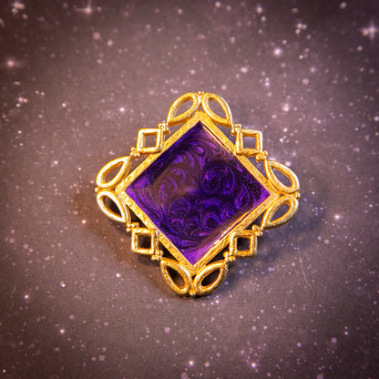 purple portal brooch