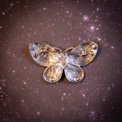 silver butterfly brooch