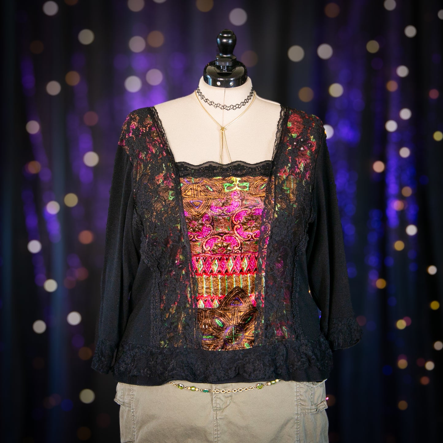 neon gothic top