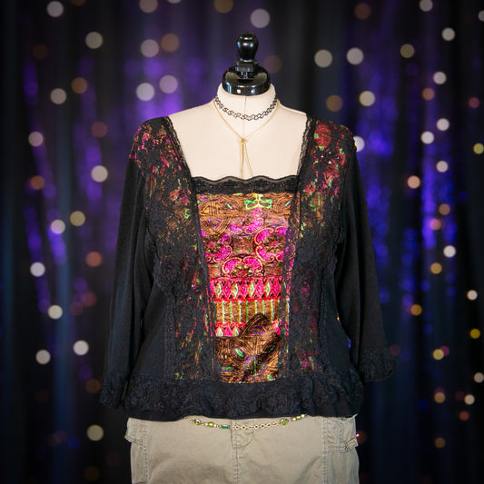 neon gothic top