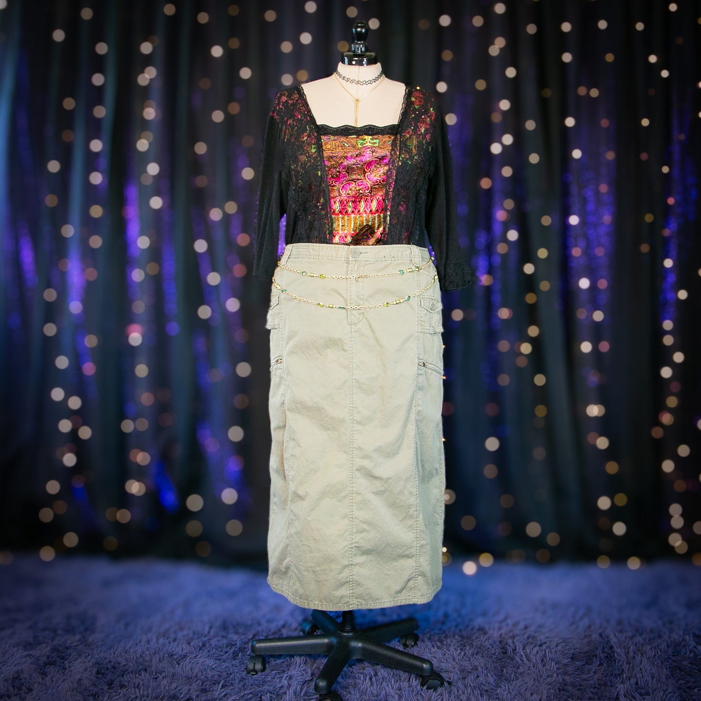 neon gothic top