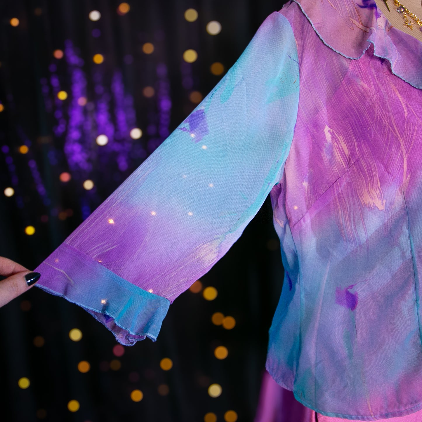 opal hydrangea cardigan top
